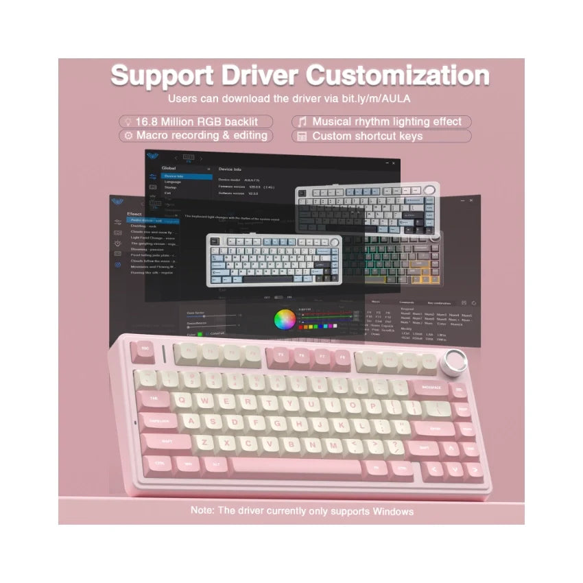 Fadify F75 Pro Knob Side-Printed Mechanical Keyboard