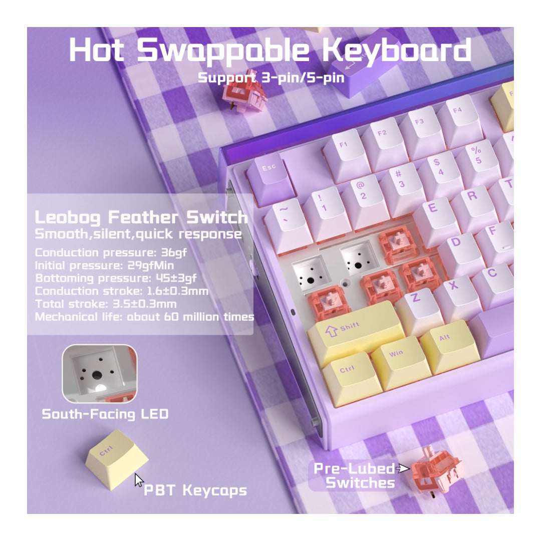 Fadify H108 Wireless Silent Mechanical Keyboard