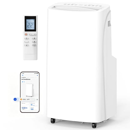 Portable Air Conditioner, 3-in-1 8500 BTU AC Unit with Fan & Dehumidifier – Quiet Cooling for Bedroom, Home Office up to 450 sq.ft, Includes Complete Window Mount Kit