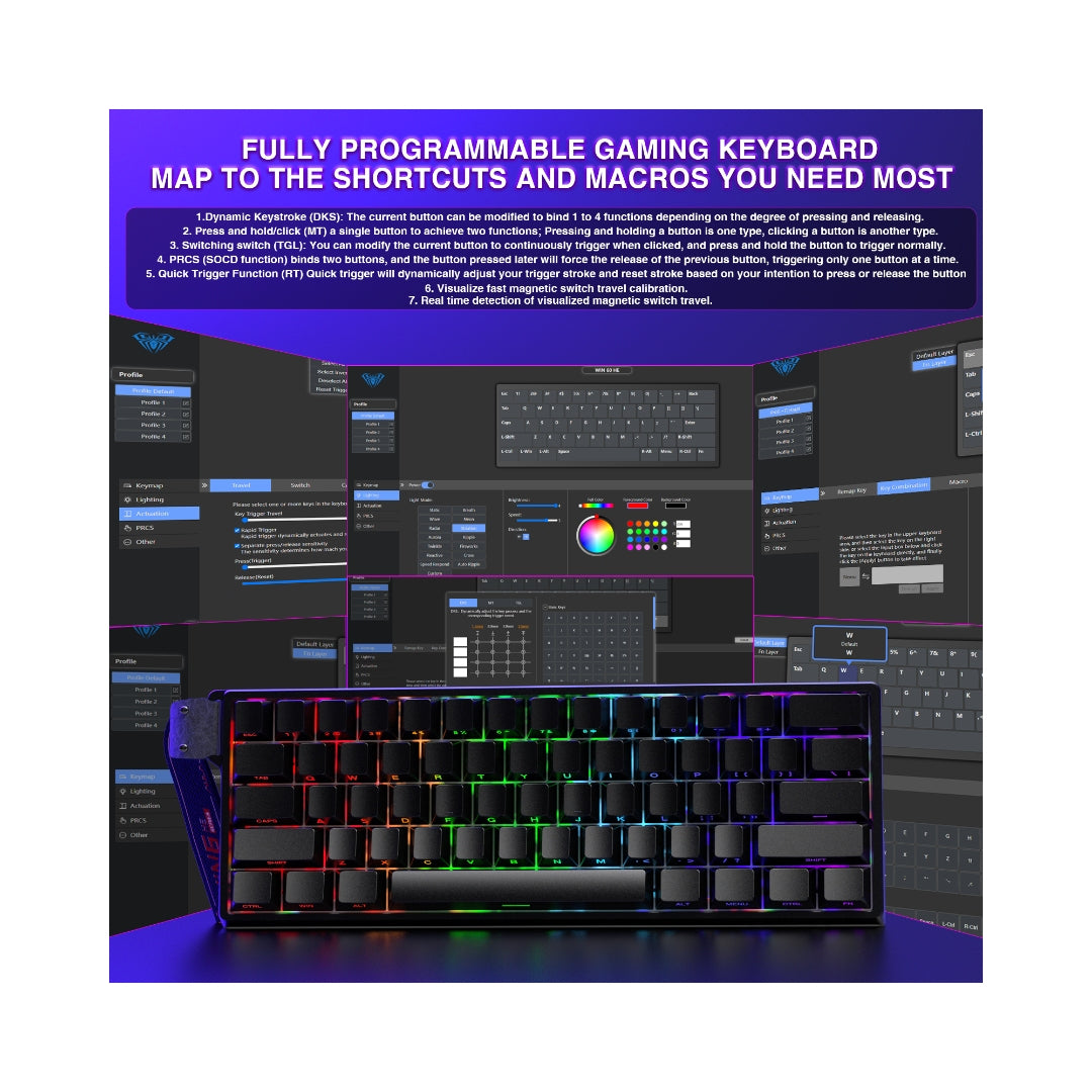 Fadify WIN60 HE Wired Magnetic Keyboard
