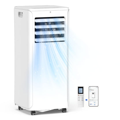 Portable Air Conditioner, 3-in-1 8500 BTU AC Unit with Fan & Dehumidifier – Quiet Cooling for Bedroom, Home Office up to 450 sq.ft, Includes Complete Window Mount Kit