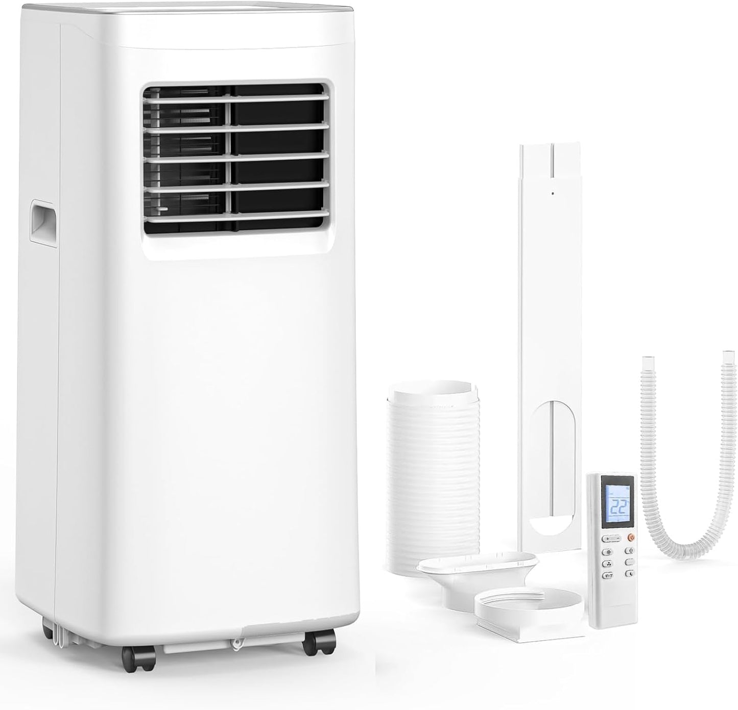 Portable Air Conditioner, 3-in-1 8500 BTU AC Unit with Fan & Dehumidifier – Quiet Cooling for Bedroom, Home Office up to 450 sq.ft, Includes Complete Window Mount Kit