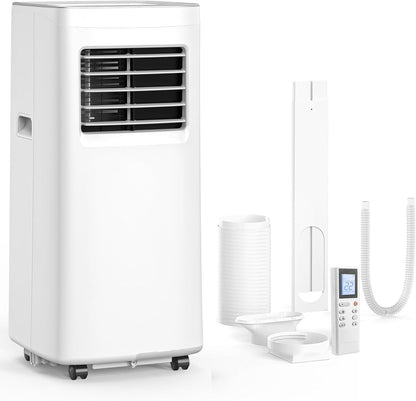 Portable Air Conditioner, 3-in-1 8500 BTU AC Unit with Fan & Dehumidifier – Quiet Cooling for Bedroom, Home Office up to 450 sq.ft, Includes Complete Window Mount Kit