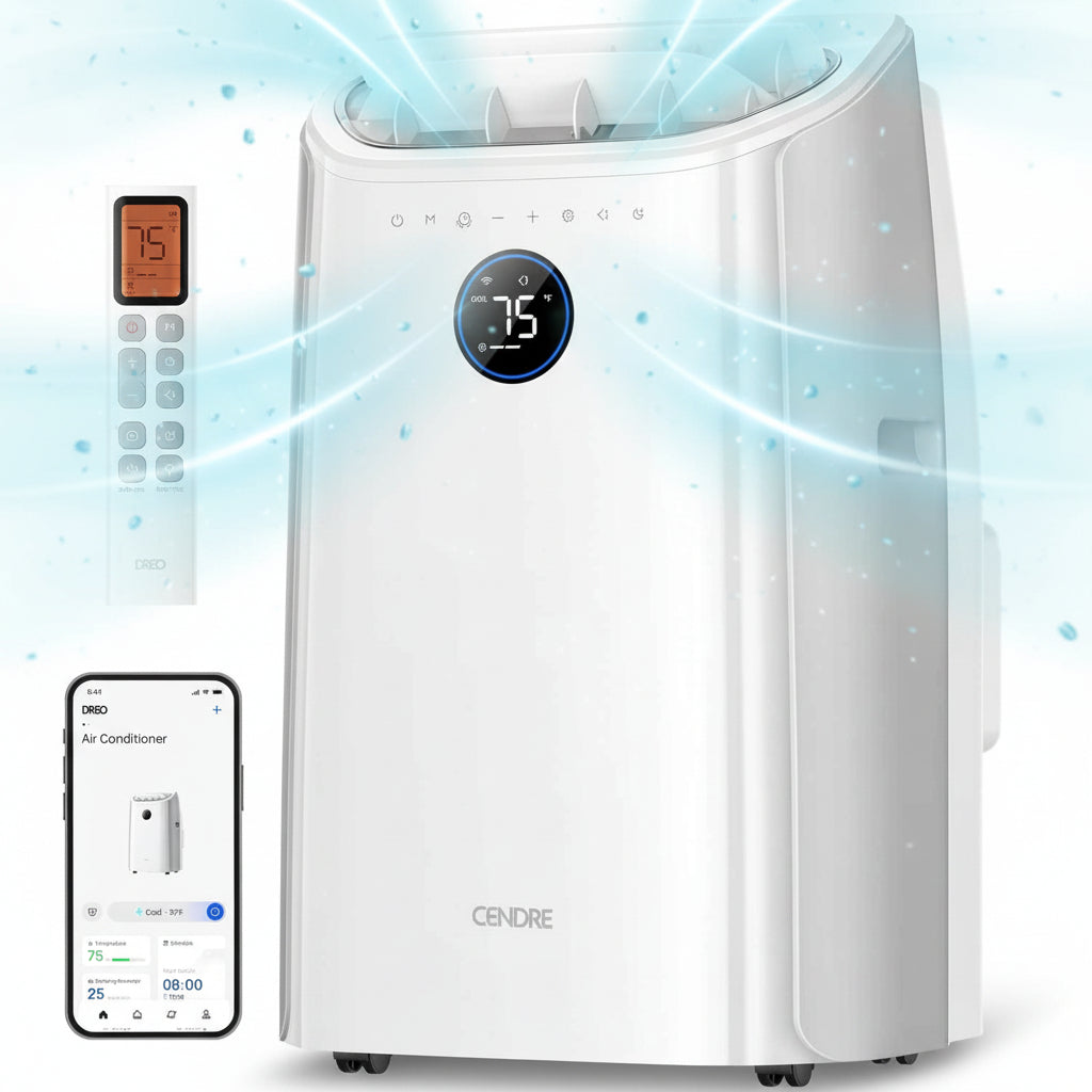Breeze DREO Portable Air Conditioner 12000 BTU, Smart & Quiet