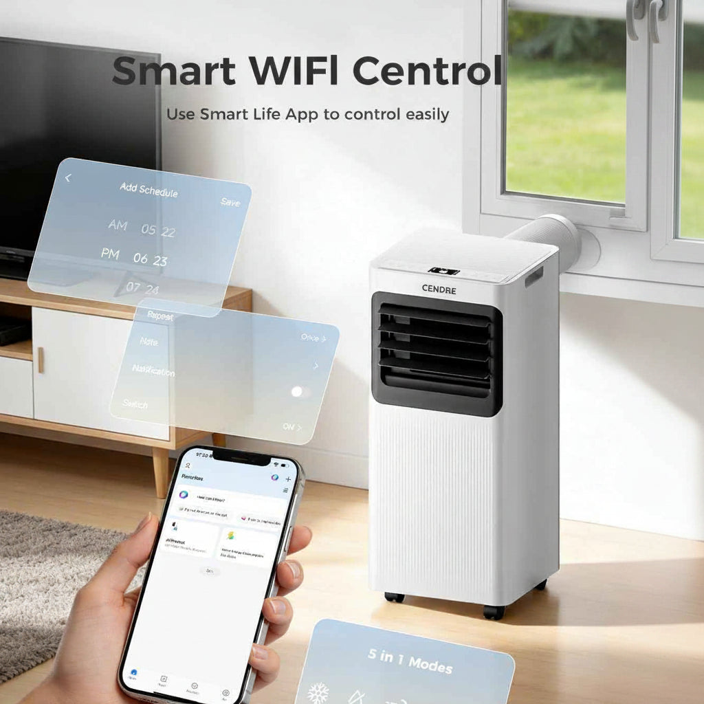 BreezePro 16,000 BTU Portable Air Conditioner 5-in-1 with WiFi Control