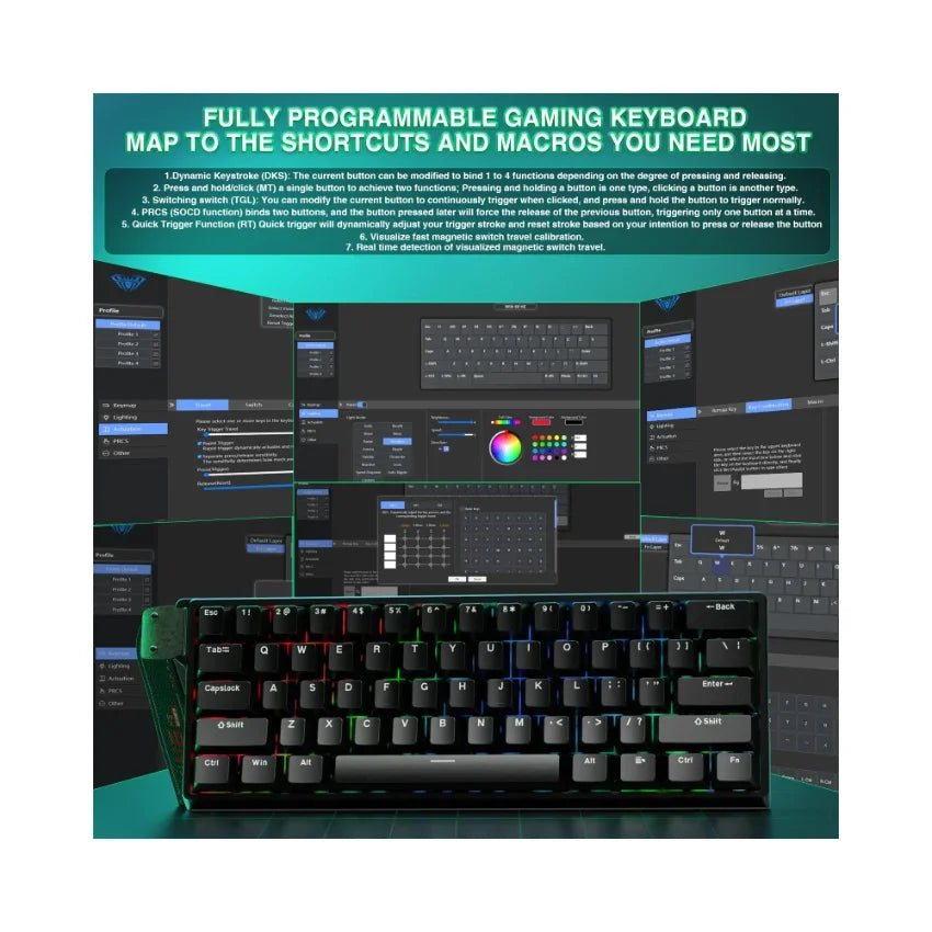 Fadify WIN60 HE Wired Magnetic Keyboard