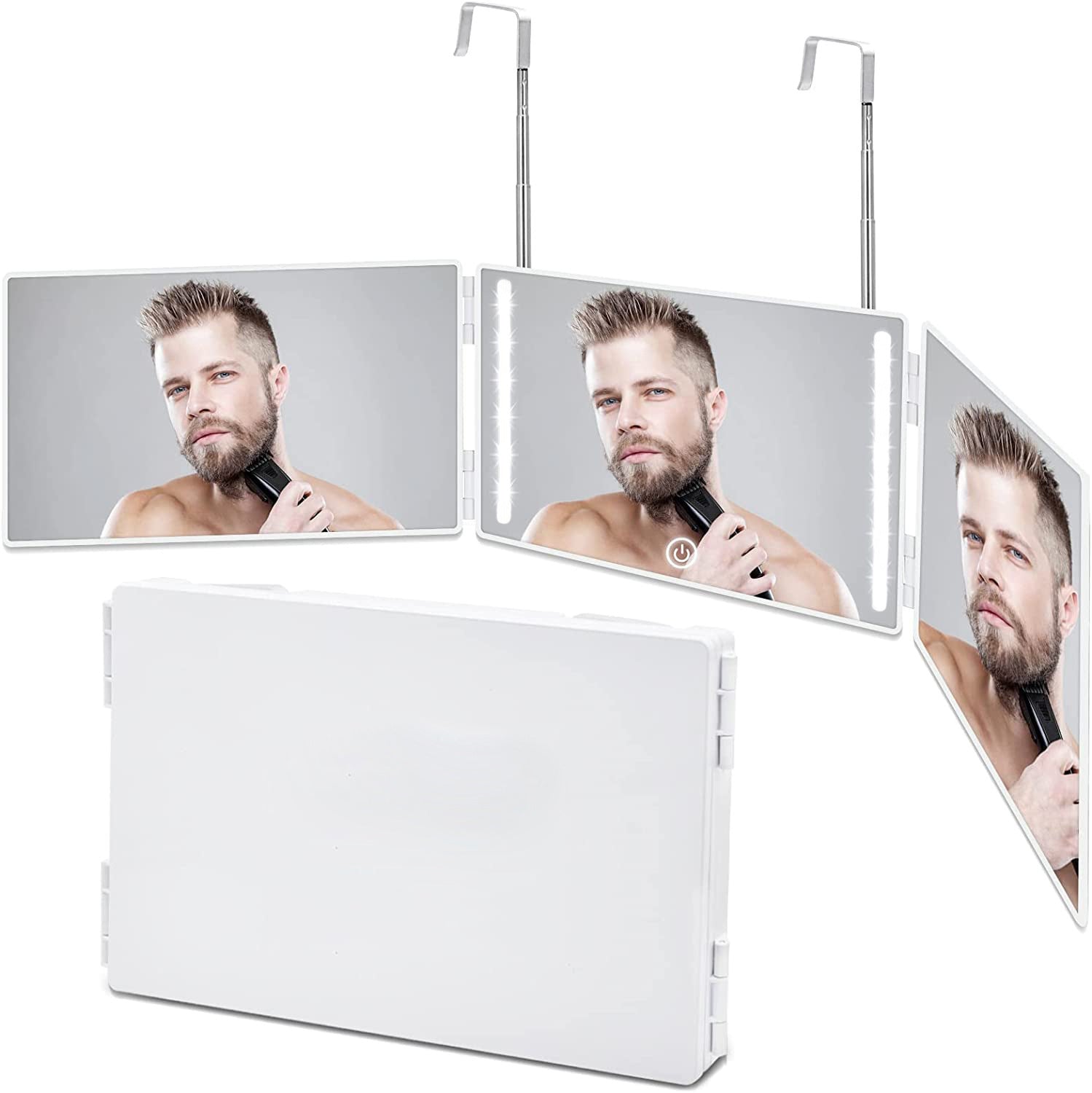 Folding 3-Way Haircut Mirror - Fadify Culture