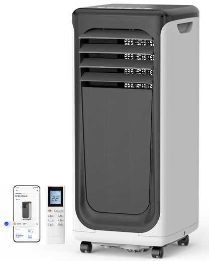 Portable Air Conditioner, 3-in-1 8500 BTU AC Unit with Fan & Dehumidifier – Quiet Cooling for Bedroom, Home Office up to 450 sq.ft, Includes Complete Window Mount Kit