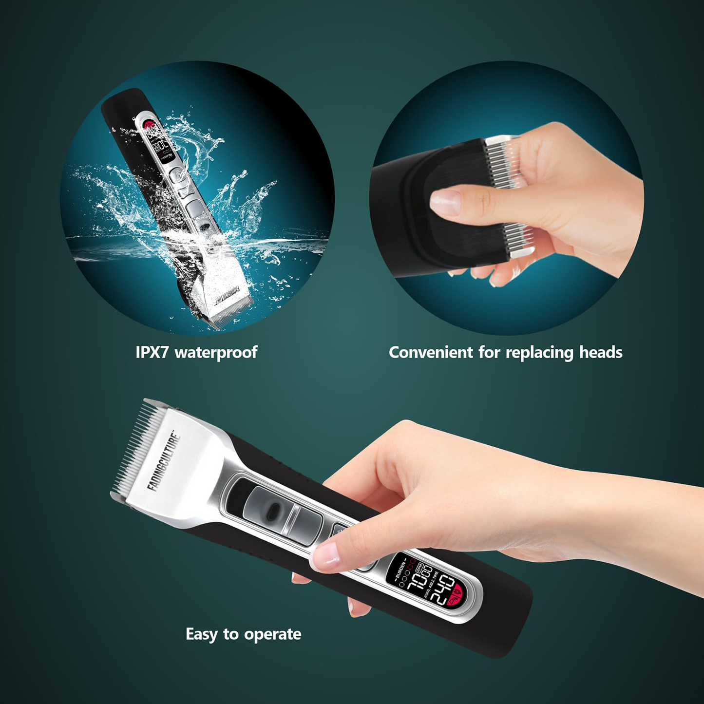 Fadify™ 2.0 — Auto Fade Hair Clipper