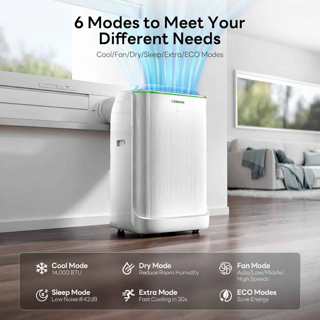 Breeza Smart Inverter Portable AC Unit 14000 BTU Ultra Quiet