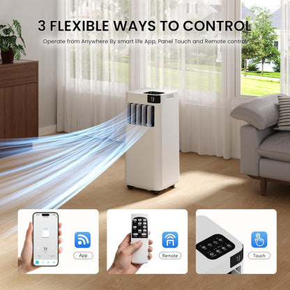 Fadify 16000 BTU Portable Air Conditioner with WiFi – 5-in-1 Smart AC Unit