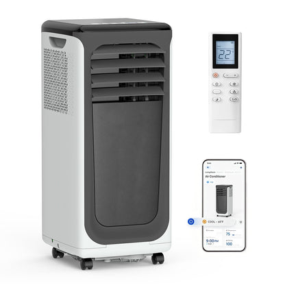 Portable Air Conditioner, 3-in-1 8500 BTU AC Unit with Fan & Dehumidifier – Quiet Cooling for Bedroom, Home Office up to 450 sq.ft, Includes Complete Window Mount Kit