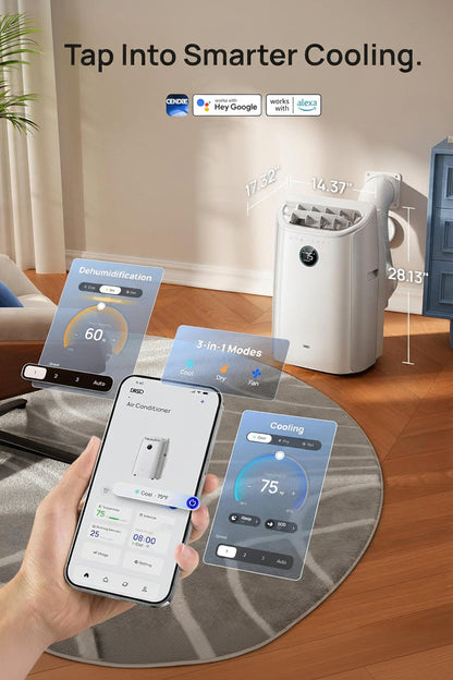 Fadify Portable Air Conditioner 12000 BTU, Smart & Quiet