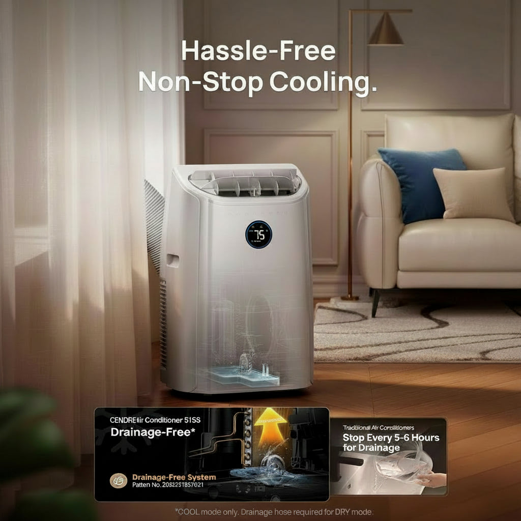 Breeze DREO Portable Air Conditioner 12000 BTU, Smart & Quiet