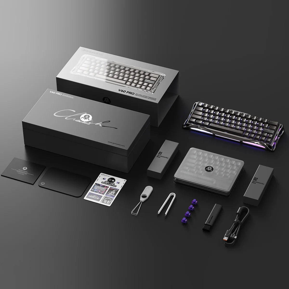 Fadify V60 Pro Deluxe Edition – Dual Keycap Gift Box Set