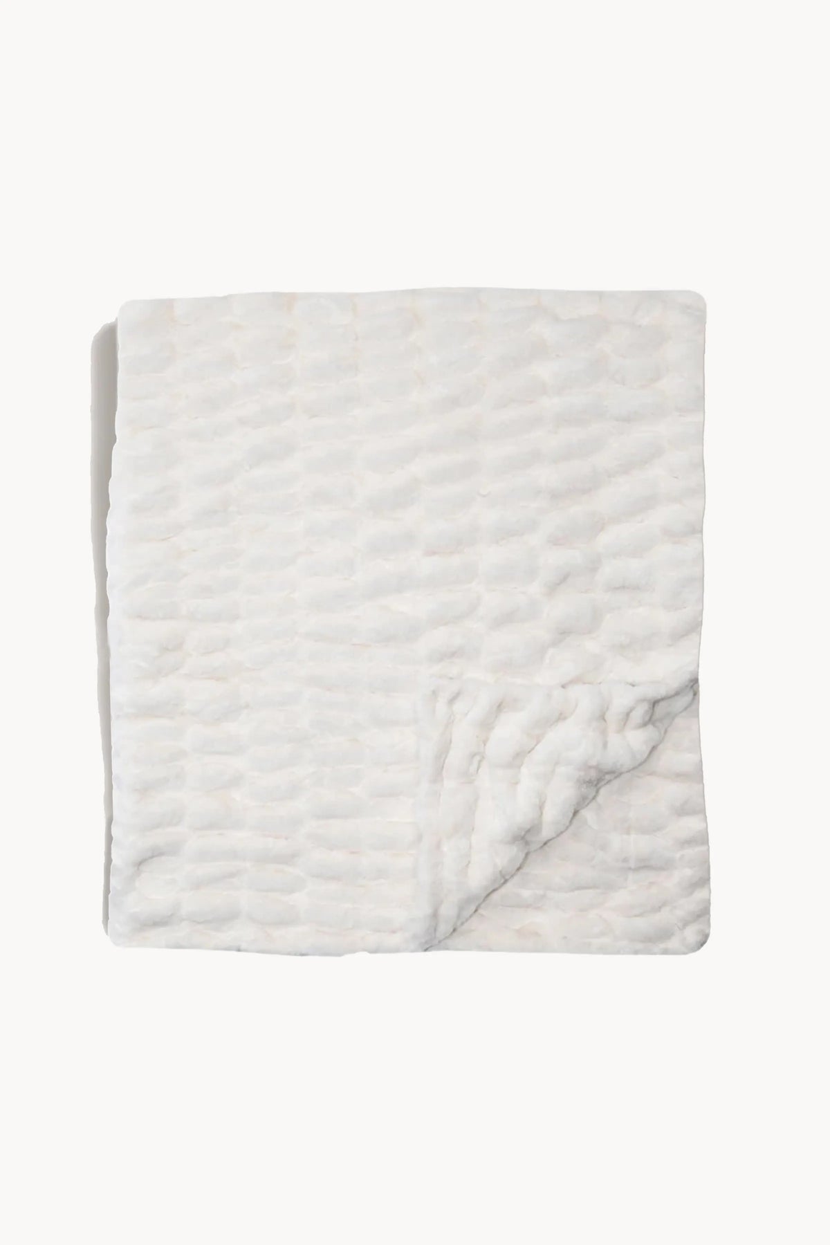 Luxury Faux Fur Blanket Creamy Cloud