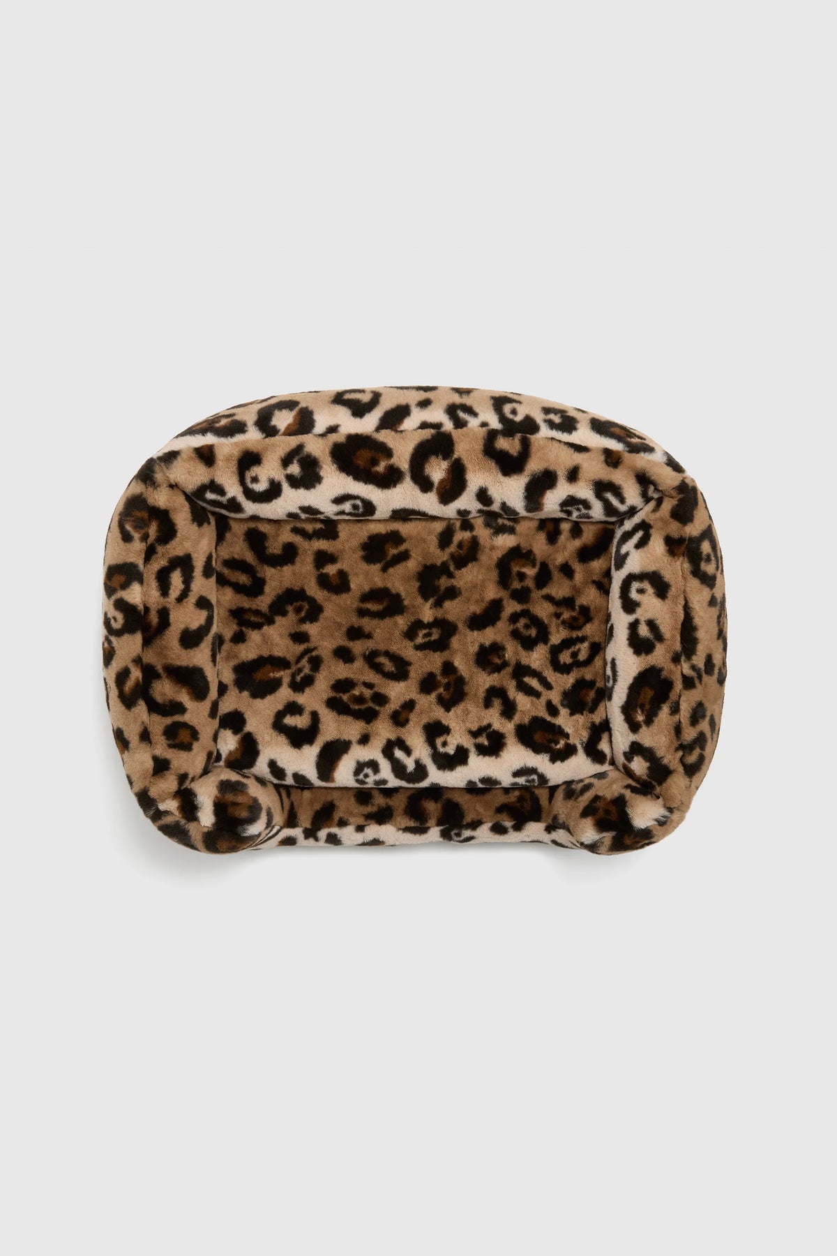 Luxury Faux Fur Pet Bed Leopard