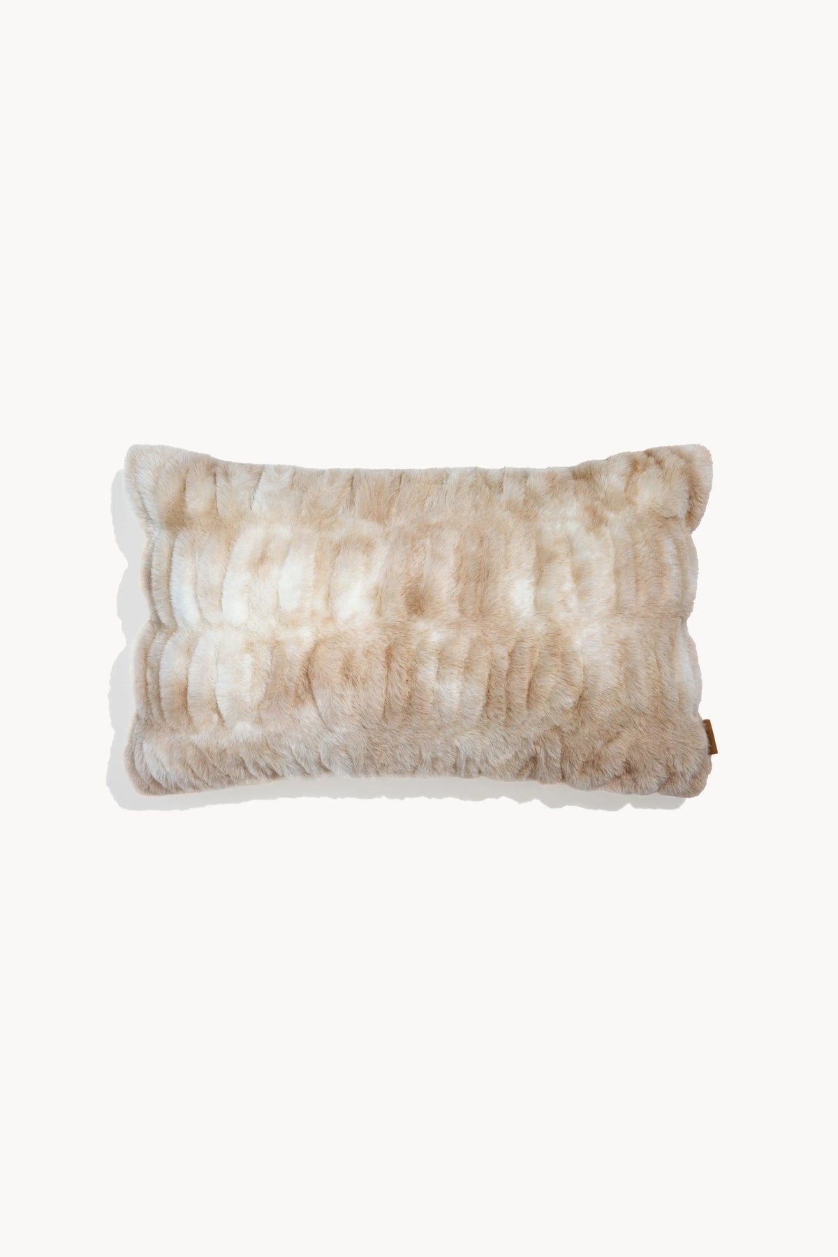 Luxury Faux Fur Pillow Caramel N' Cream