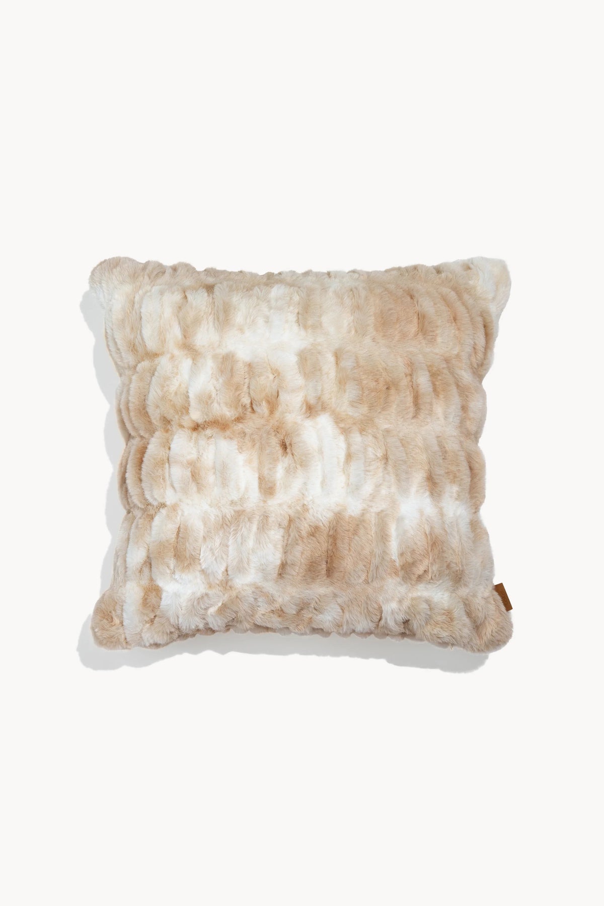 Luxury Faux Fur Pillow Caramel N' Cream