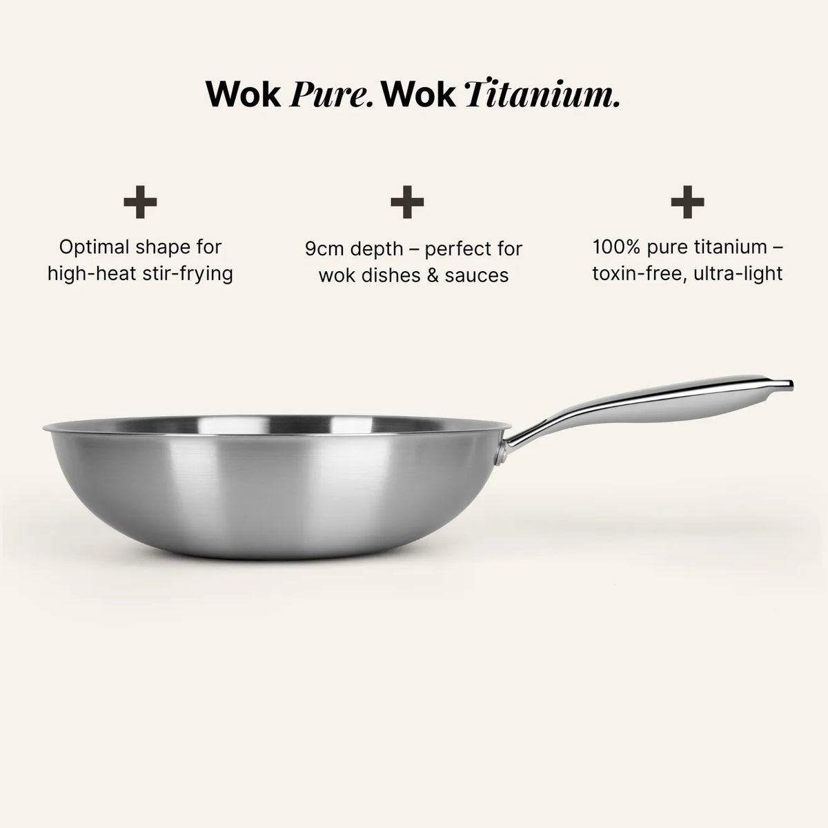 Pure Titanium Hammered Cookware Set Pro