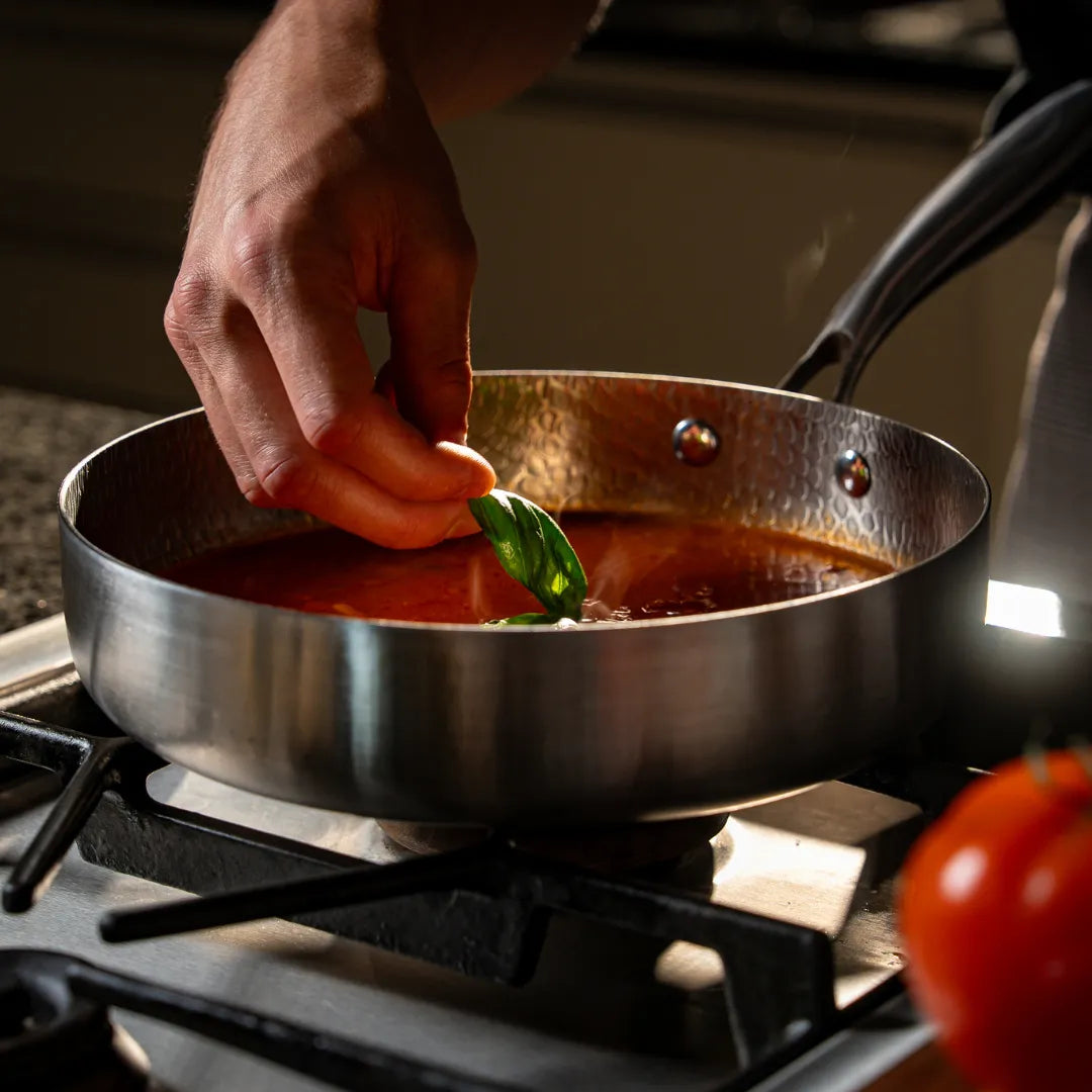 Pure Titanium Hammered Cookware Set Pro