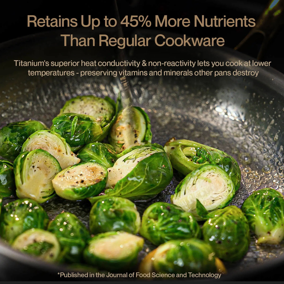 Pure Titanium Wok Pan Pro with Lid