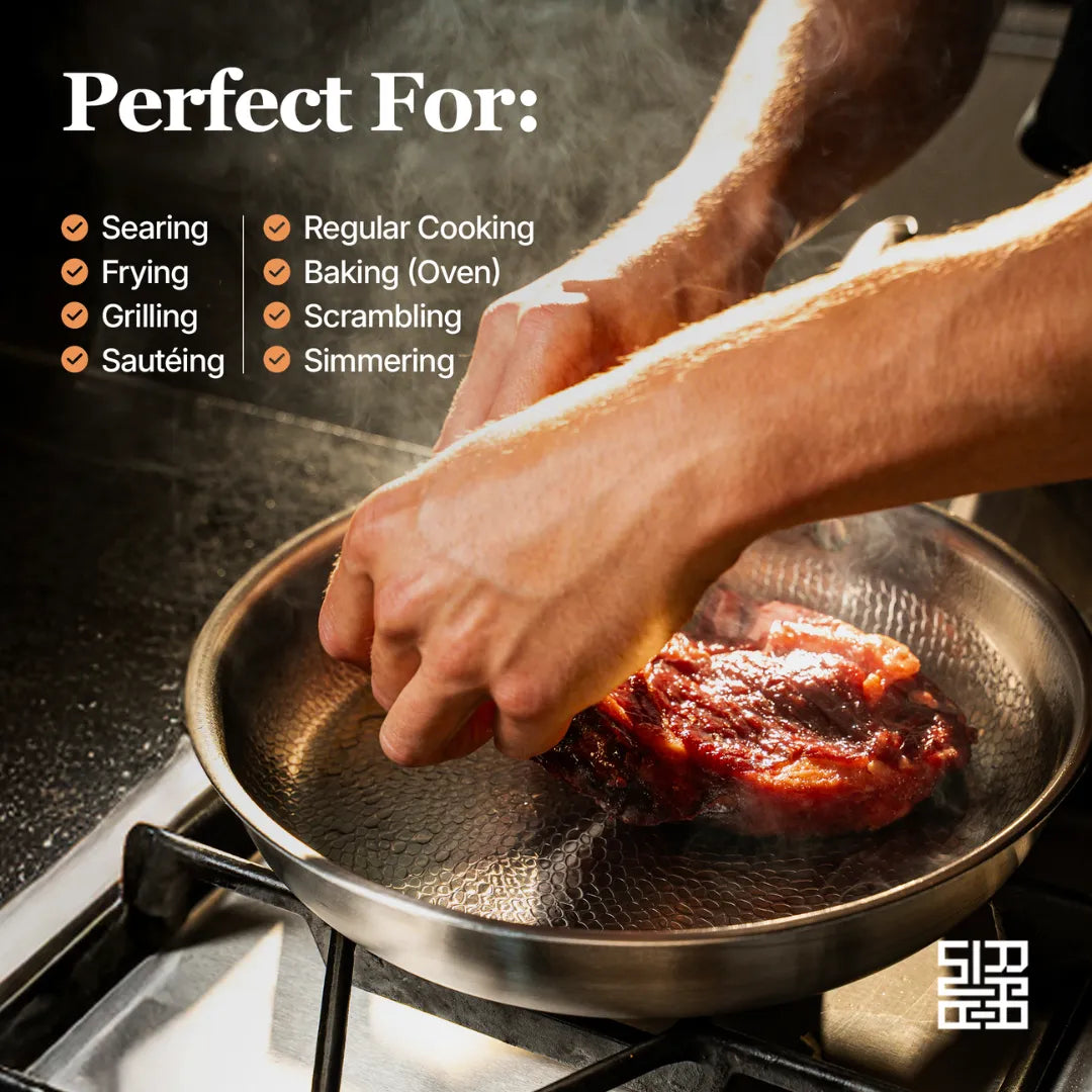 Titanium Hammered Cookware Set 12-Piece
