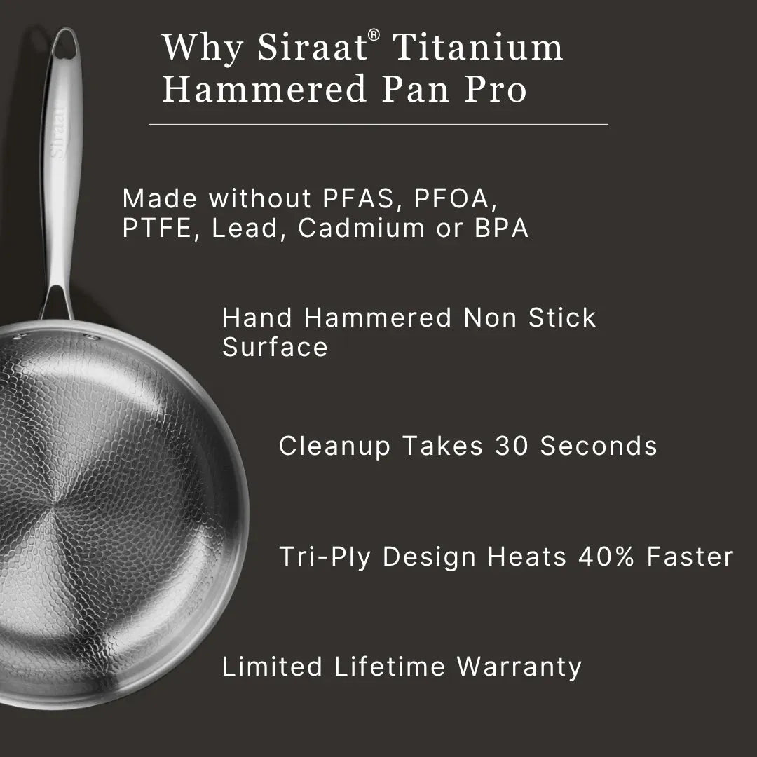 Titanium Hammered Cookware Set 12-Piece