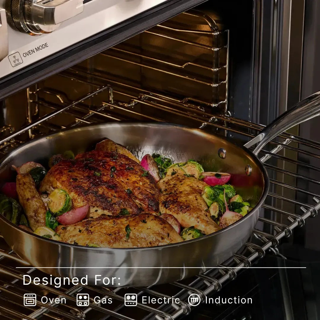 Titanium Hammered Cookware Set 12-Piece