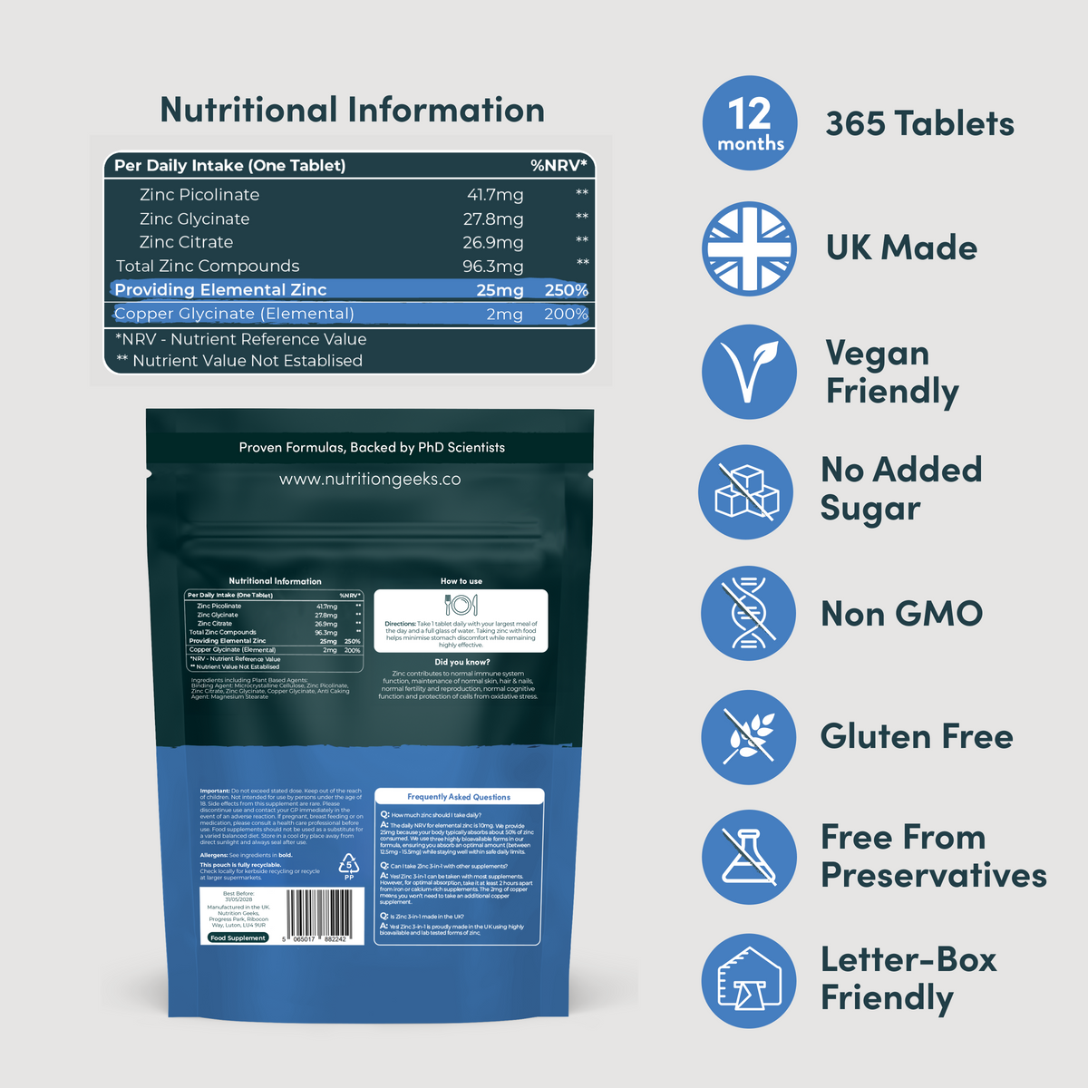 Zinc Picolinate 3-in-1
